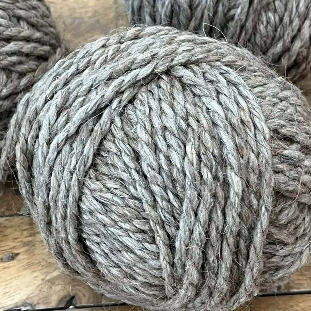 Natural 2 Ply Wool Yarn Ball Handspun Handmade 300 Grams